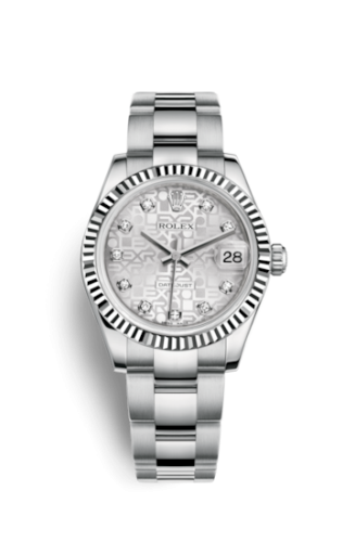 Rolex 178274-0029 : Datejust 31 Stainless Steel Fluted / Oyster / Silver Computer