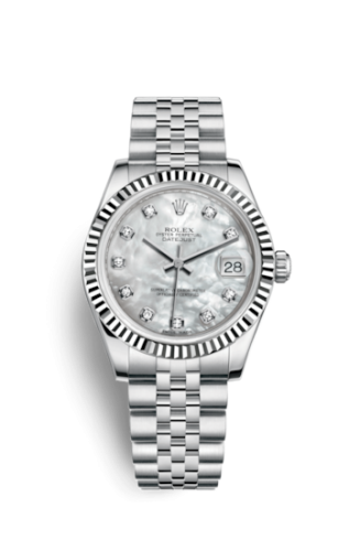 Rolex 178274-0042 : Datejust 31 Stainless Steel Fluted / Jubilee / MOP