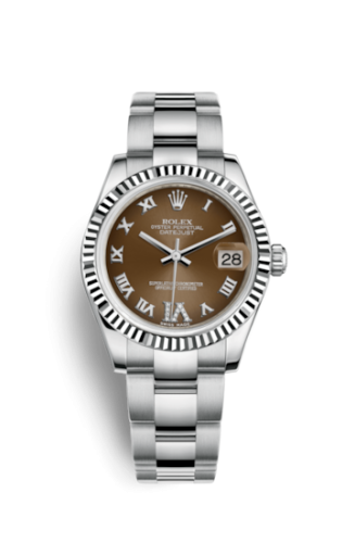 Rolex 178274-0089 : Datejust 31 Stainless Steel Fluted / Oyster / Bronze - Roman