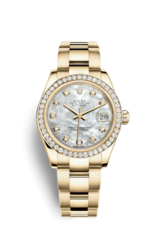 Rolex 178288-0010 : Datejust 31 Yellow Gold Diamond / Oyster / MOP