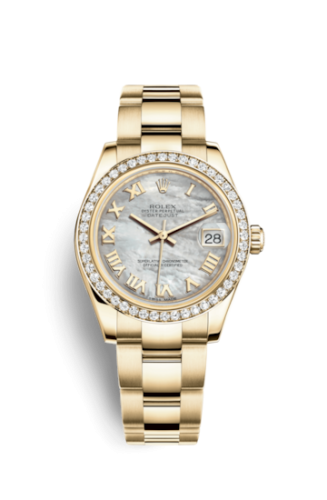 Rolex 178288-0054 : Datejust 31 Yellow Gold Diamond / Oyster / MOP Roman