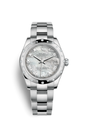 Rolex 178344-0027 : Datejust 31 Stainless Steel Domed Diamond / Oyster / MOP - Roman