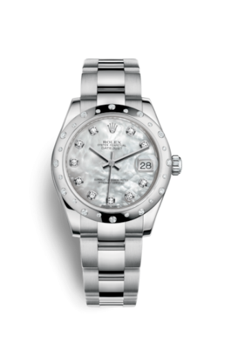 Rolex 178344-0064 : Datejust 31 Stainless Steel Domed Diamond / Oyster / MOP
