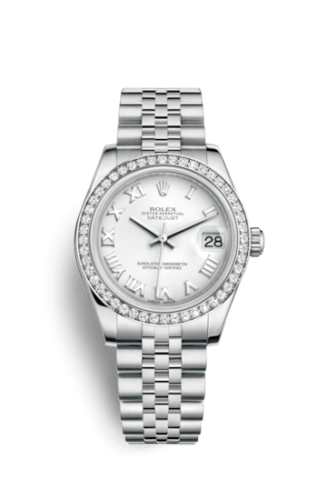 Rolex 178384-0006 : Datejust 31 Stainless Steel Diamond / Jubilee / White - Roman