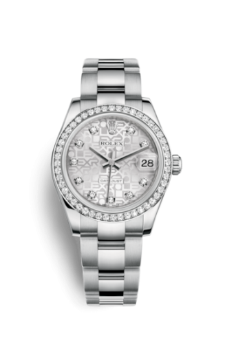 Rolex 178384-0015 : Datejust 31 Stainless Steel Diamond / Oyster / Silver Computer
