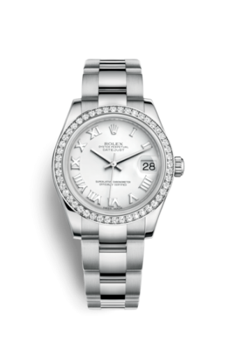 Rolex 178384-0020 : Datejust 31 Stainless Steel Diamond / Oyster / White - Roman