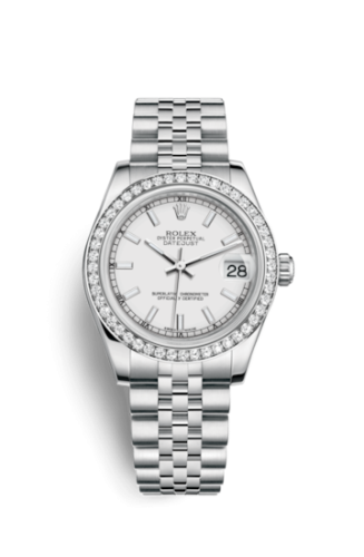 Rolex 178384-0030 : Datejust 31 Stainless Steel Diamond / Jubilee / White
