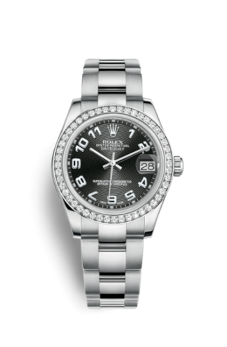 Rolex 178384-0053 : Datejust 31 Stainless Steel Diamond / Oyster / Black - Arabic