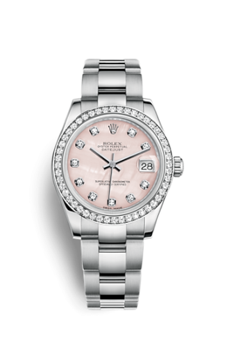 Rolex 178384-0061 : Datejust 31 Stainless Steel Diamond / Oyster / Pink MOP