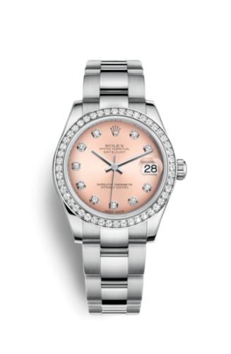 Rolex 178384-0064 : Datejust 31 Stainless Steel Diamond / Oyster / Pink - Diamond