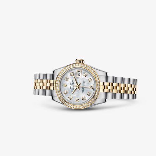 Rolex 179383-0006 : Lady-Datejust 26 Rolesor Diamond Mother-of-Pearl Diamond Jubilee