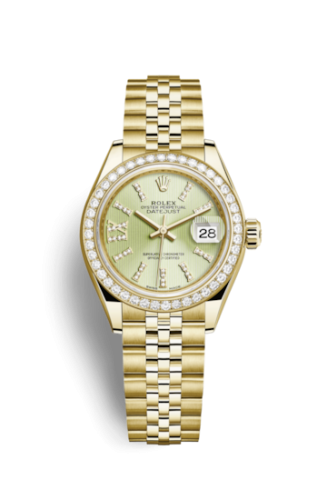 Rolex 279138rbr-0004 : Lady-Datejust 28 Yellow Gold Diamond / Jubilee / Linden Diamonds