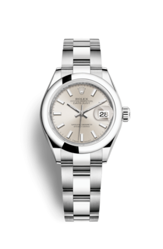 Rolex 279160-0006 : Lady-Datejust 28 Stainless Steel Domed / Oyster / Silver