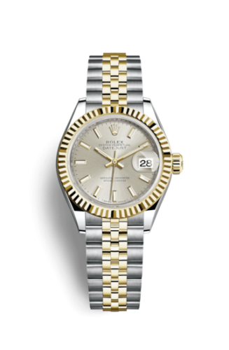 Rolex 279173-0019 : Lady-Datejust 28 Rolesor Yellow Fluted / Jubilee / Silver