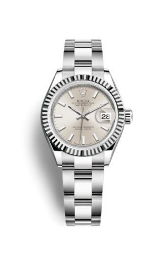 Rolex 279174-0006 : Lady-Datejust 28 Stainless Steel Fluted / Silver / Oyster