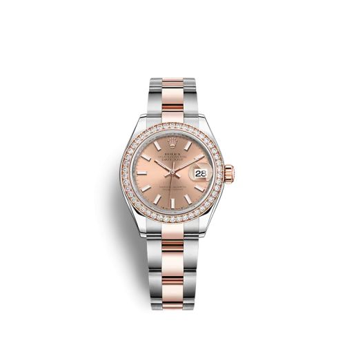 Rolex 279381RBR-0024 : Lady-Datejust 28 Stainless Steel / Rose Gold /  Diamond / Rose / Oyster