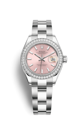 Rolex 279384rbr-0002 : Lady-Datejust 28 Stainless Steel / Diamond / Pink / Oyster