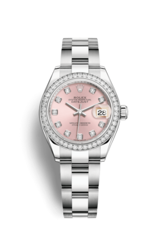 Rolex 279384rbr-0004 : Lady-Datejust 28 Stainless Steel / Diamond / Pink - Diamond / Oyster