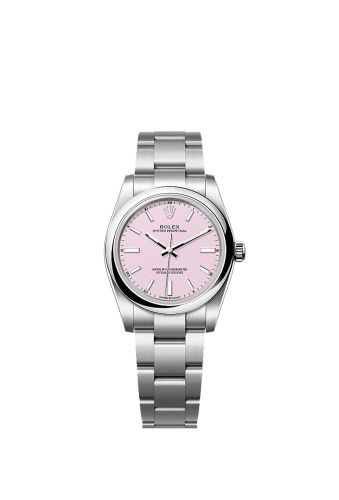 Rolex 124200-0009 : Oyster Perpetual 34 Stainless Steel / Candy Pink