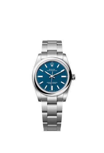 Rolex 124200-0011 : Oyster Perpetual 34 Stainless Steel / Med Blue