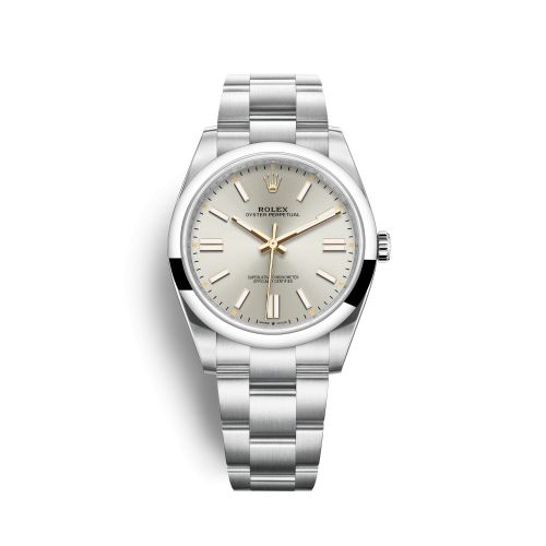 Rolex oyster perpetual online 41 silver