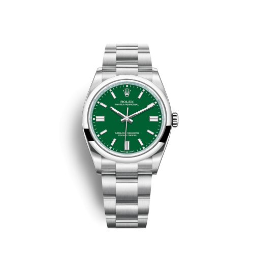 Rolex 126000-0005 : Oyster Perpetual 36 Stainless Steel / Green