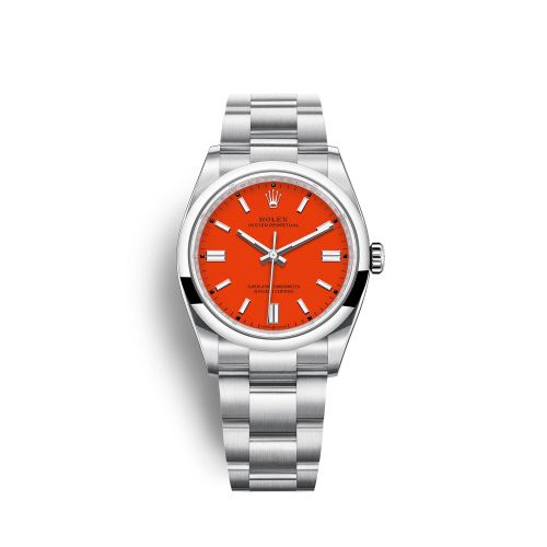 Rolex 126000-0007 : Oyster Perpetual 36 Stainless Steel / Red