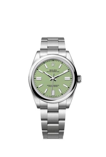 Rolex 134300-0006 : Oyster Perpetual 41 Stainless Steel / Pistachio