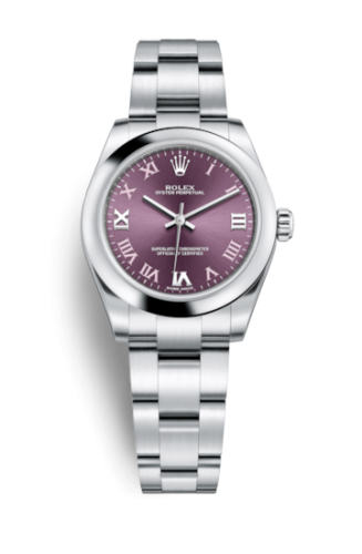 Rolex 177200-0017 : Oyster Perpetual 31 Red Grape Roman