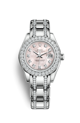 Rolex 80299-0018 : Datejust Pearlmaster 29 White Gold Diamond Mother of Pearl Diamond