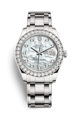 Rolex 86289-0001 : Datejust Pearlmaster 39 White Gold Diamond / MOP Diamond