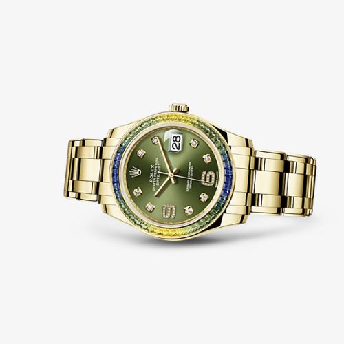 Rolex 86348sablv-0003 : Datejust Pearlmaster 39 Fancy Green