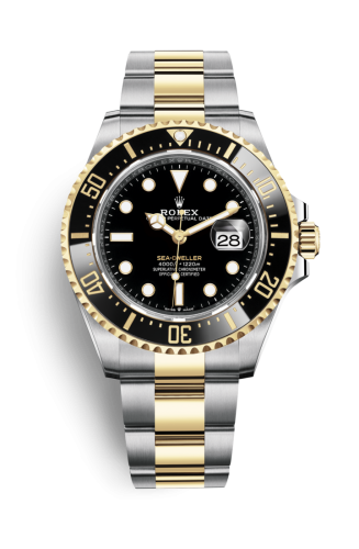 Rolex 126603-0001 : Sea-Dweller Stainless Steel / Yellow Gold / Black