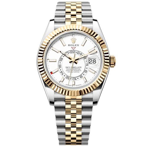 Rolex 336933-0006 : Sky-Dweller Stainless Steel - Yellow Gold / White / Jubilee