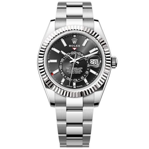 Rolex 336934-0007 : Sky-Dweller Stainless Steel - White Gold / Black / Oyster