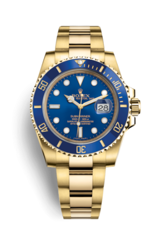 Rolex 116618LB-0003 : Submariner Date Yellow Gold / Blue