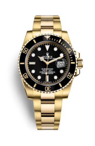 Rolex 116618ln-0001 : Submariner Date Yellow Gold / Black