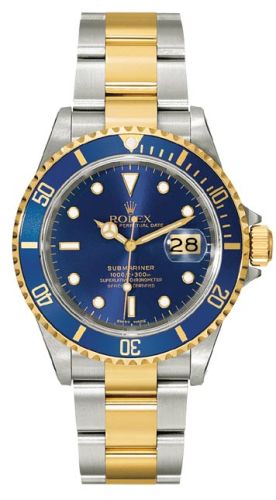 Rolex 16613 Blue SuperLuminova : Submariner Date 16613 Blue Tritium ...