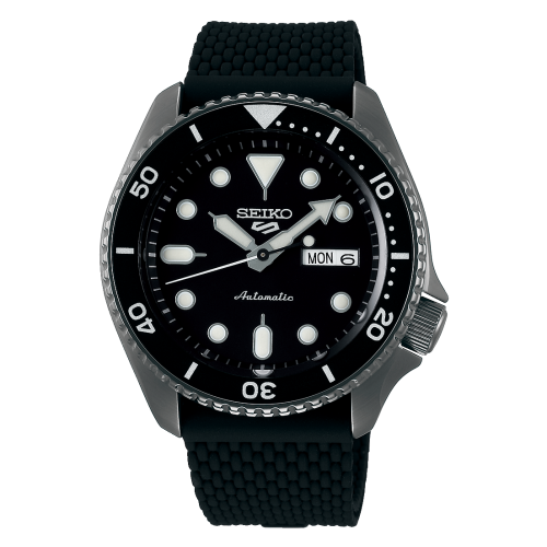 Seiko SRPD65K2 : 5 Sports Suits Style Hard Coating / Black / Rubber