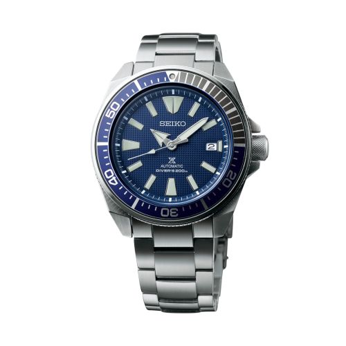 Seiko SRPB49 : Prospex Diver Samurai Stainless Steel / Blue / Bracelet »  WatchBase