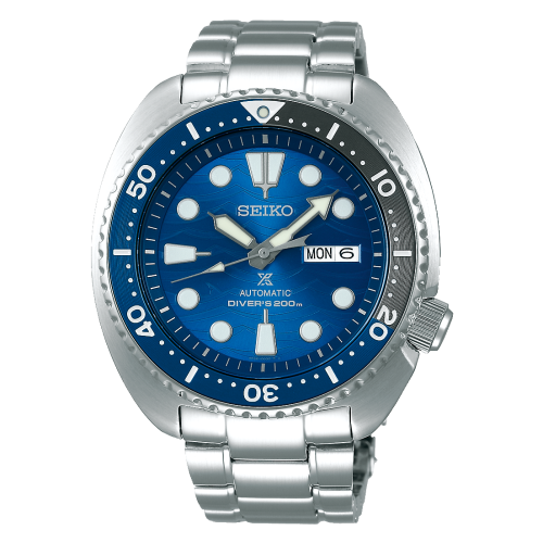 Seiko SRPD21K1 : Prospex Diver Turtle Stainless Steel / Blue / Bracelet / Save the Ocean
