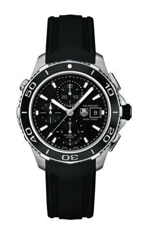 TAG Heuer CAK2110.FT8019 : Aquaracer 500M Calibre 16 43 Stainless Steel / Black / Rubber