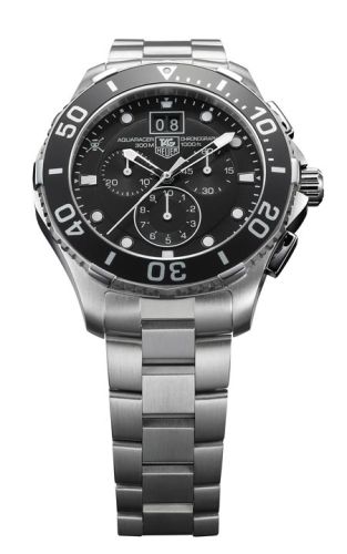 TAG Heuer CAN1012.BA0821 : Aquaracer 300M Quartz Chronograph 43 Stainless Steel / One Piece