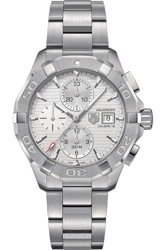 TAG Heuer CAY2111.BA0927 : Aquaracer 300M Calibre 16 43 Stainless Steel / Silver / Bracelet