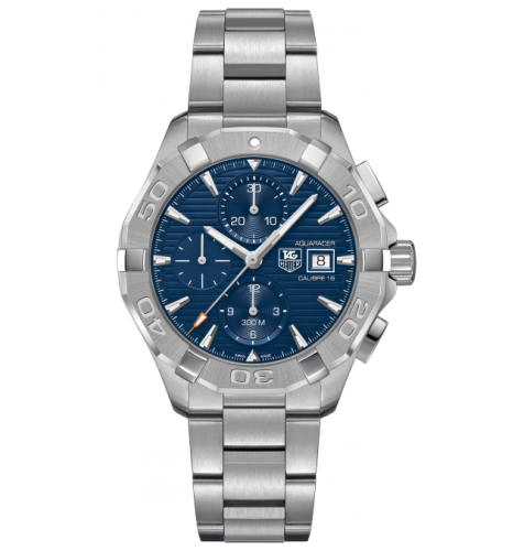 TAG Heuer CAY2112.BA0927 : Aquaracer 300M Calibre 16 43 Stainless Steel / Blue / Bracelet