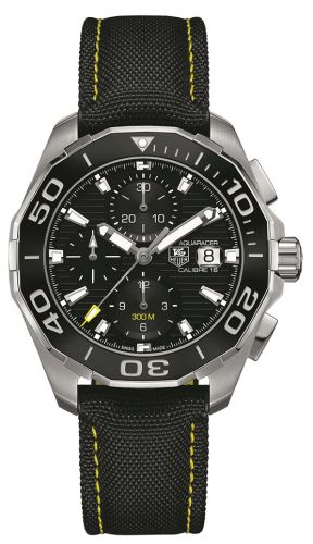 TAG Heuer CAY211A.FC6361 : Aquaracer 300M Calibre 16 43 Stainless Steel / Black / Nylon