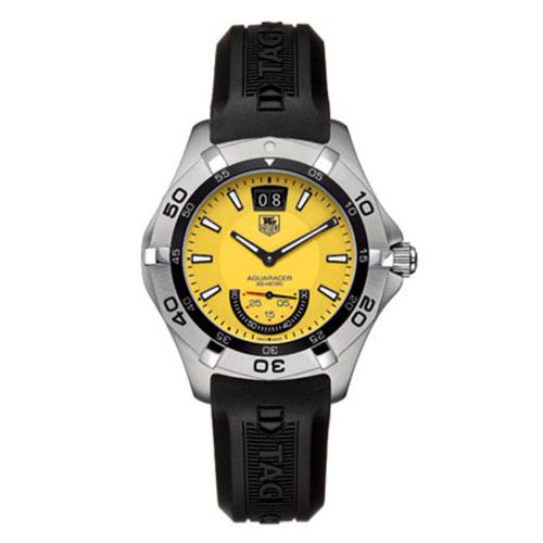 TAG Heuer WAF1012.FT8010 : Aquaracer 300M Big Date 41 Stainless Steel / Yellow / Rubber