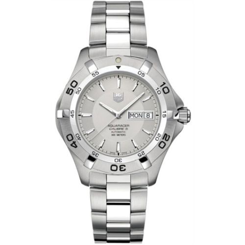 TAG Heuer WAF2011.BA0818 : Aquaracer 300M Calibre 5 Day-Date 41 Stainless Steel / Silver / Bracelet
