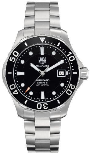 TAG Heuer WAN2110.BA0822 : Aquaracer 300M Calibre 5 41 Stainless Steel / Black / Bracelet