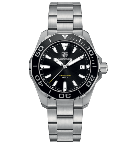 TAG Heuer WAY111A.BA0928 : Aquaracer 300M Quartz 40.5 Stainless Steel / Black / Steel